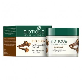 Biotique Advanced Ayurveda Bio Clove Purifying Anti-Blemish Face Pack, 75gm